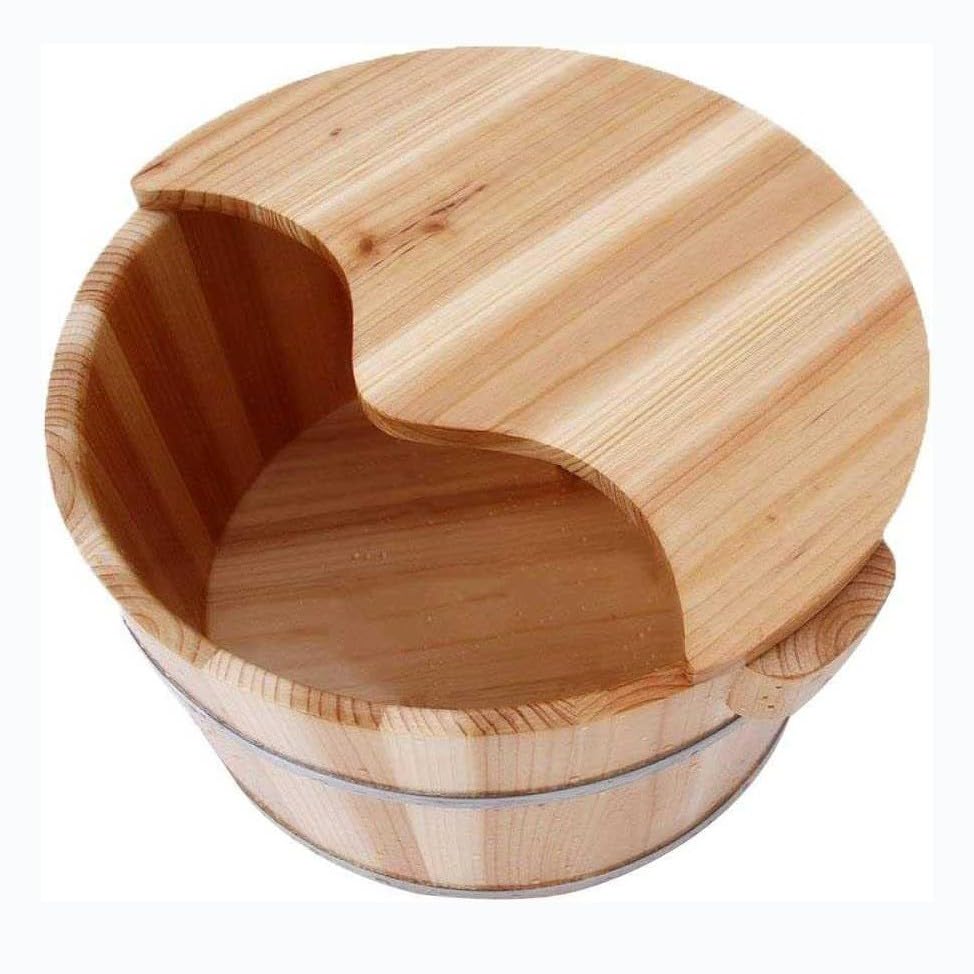 Cubeta de baño de pies de madera 40x21 cm