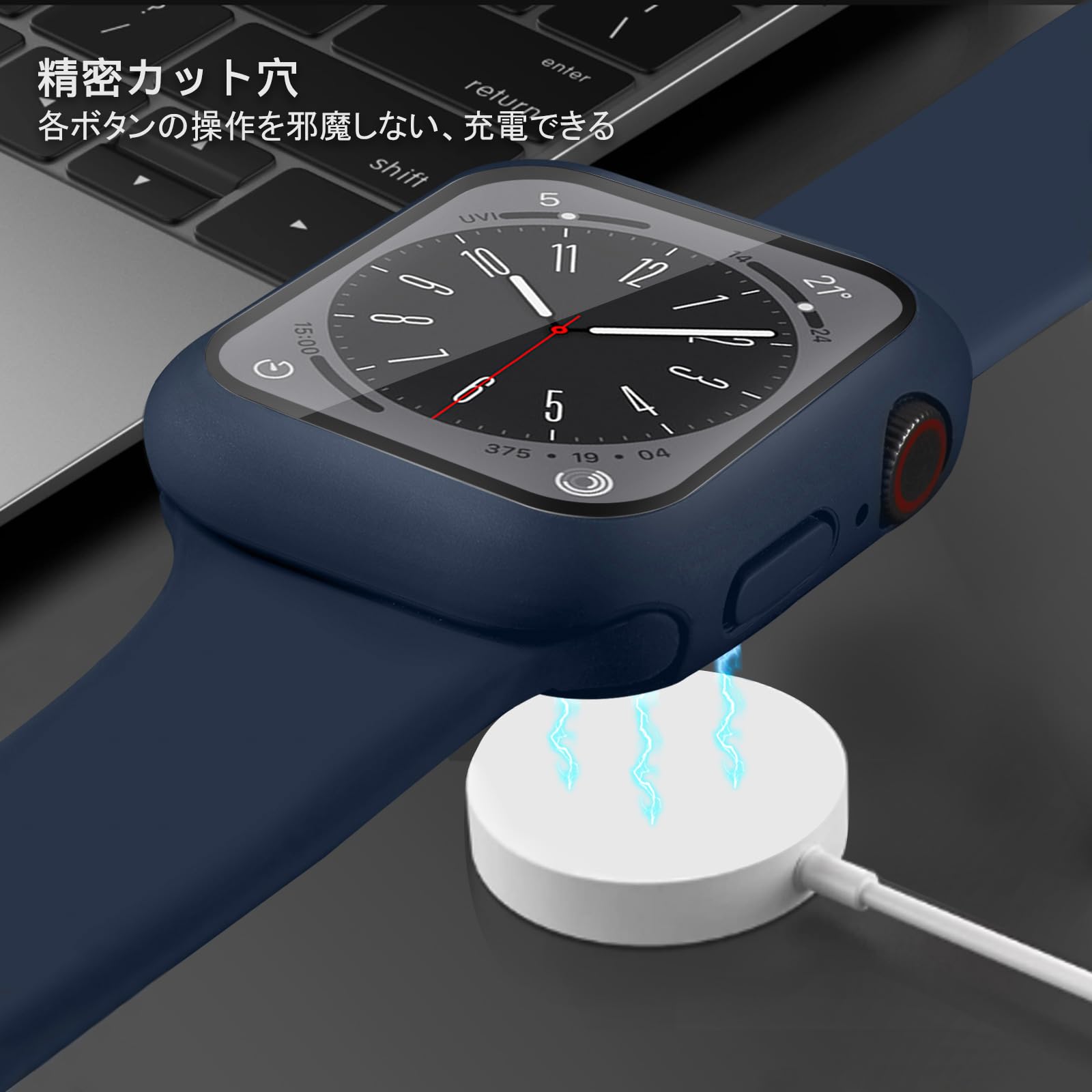 Amazon.co.jp: POLINK for Apple Watch用 ケース Series 10/9/8/7/6/5  