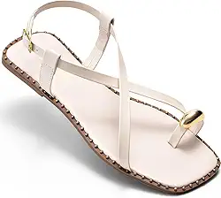 Sandália Feminina Rasteira Bico Quadrado Tira Enfeite Metalizado