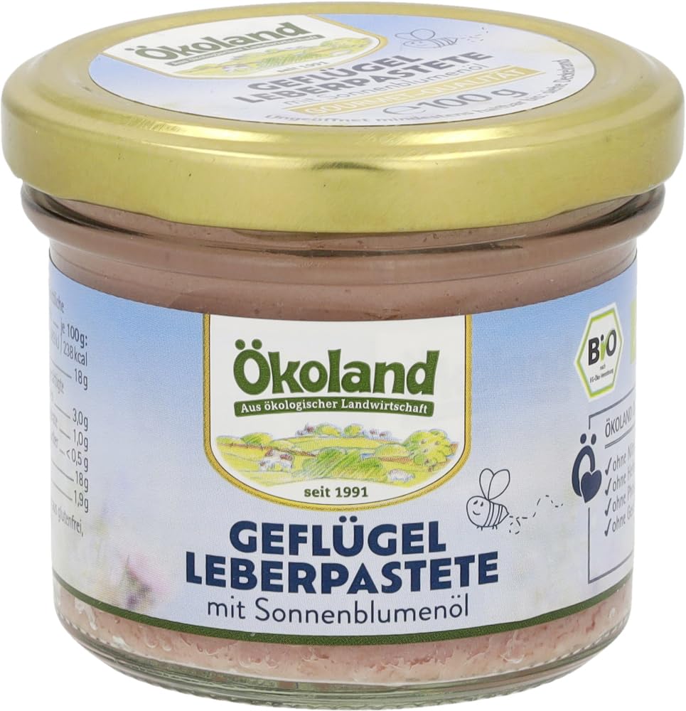 Geflügel-Leberpastete mit Sonnenblumenöl 12 x 100 g