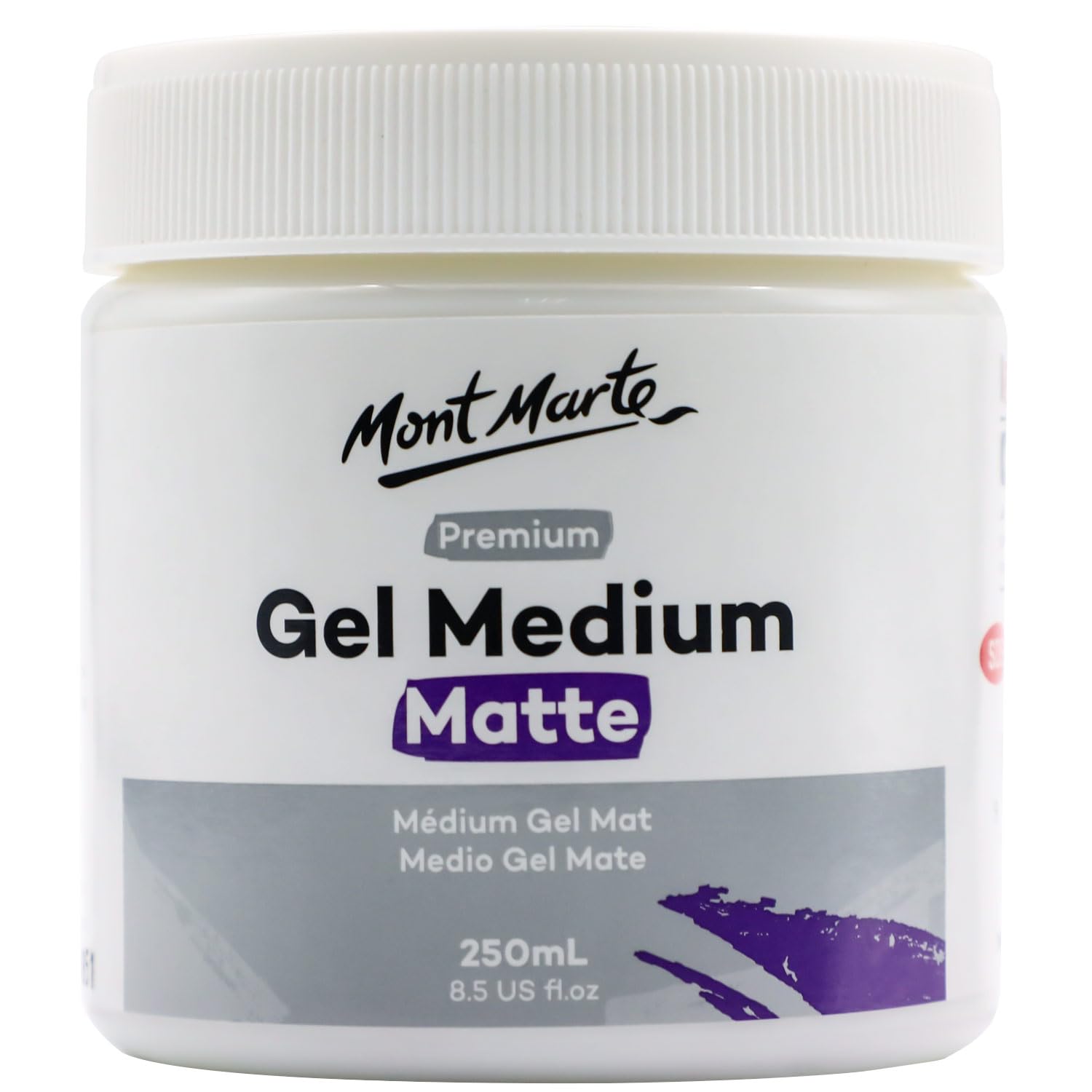 Mont Marte Matte Acrylic Medium – 250Ml – Gel Medium For A Finish