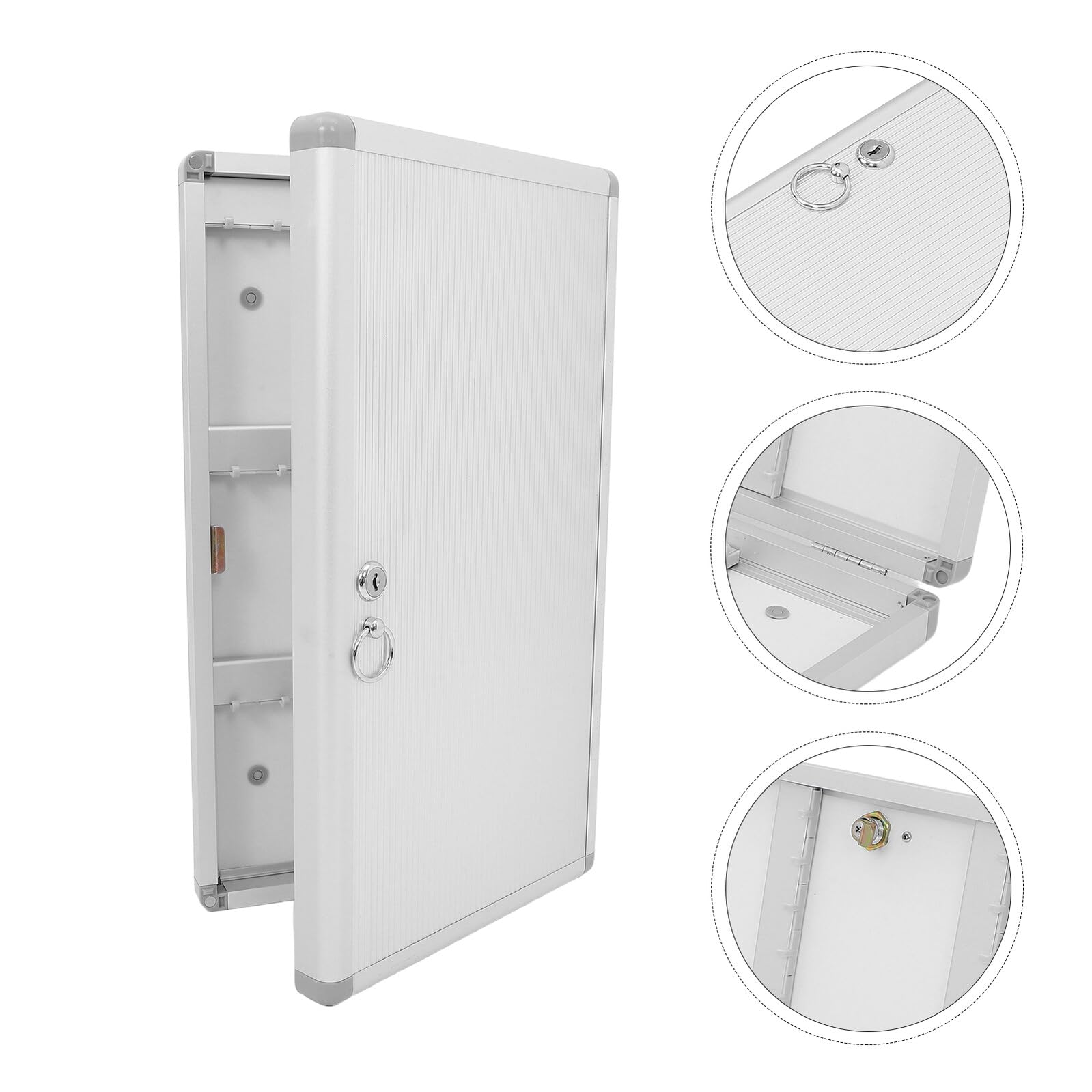 Cassetta di sicurezza per chiavi da parete, con chiave, con etichette, per casa, ufficio, hotel e aziende, soluzione sicura per chiavi per un facile accesso e nizat