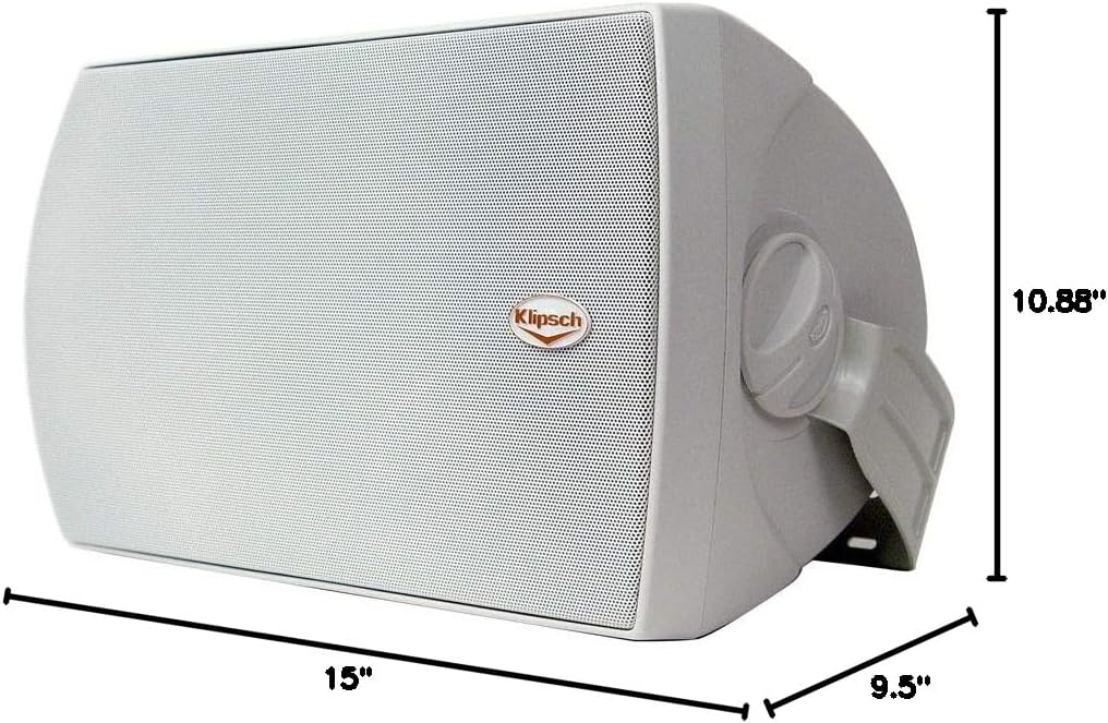 Klipsch AW-650 Indoor/Outdoor Speaker - White, Pair (Certified Renewed)