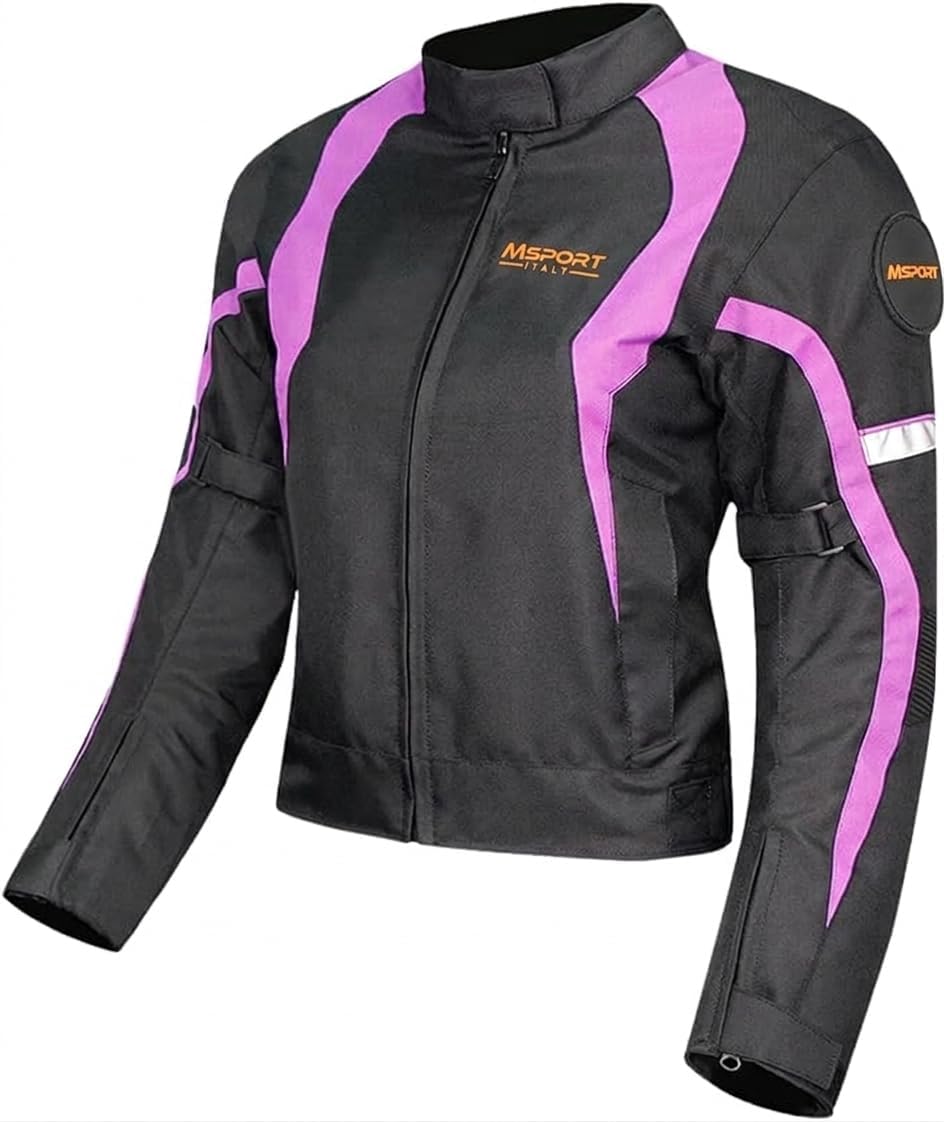 Msport Women's Motorcycle & Scooter Jacket and Pants – Waterproof, Breathable, with CE Protection and Removable Thermal Liner
