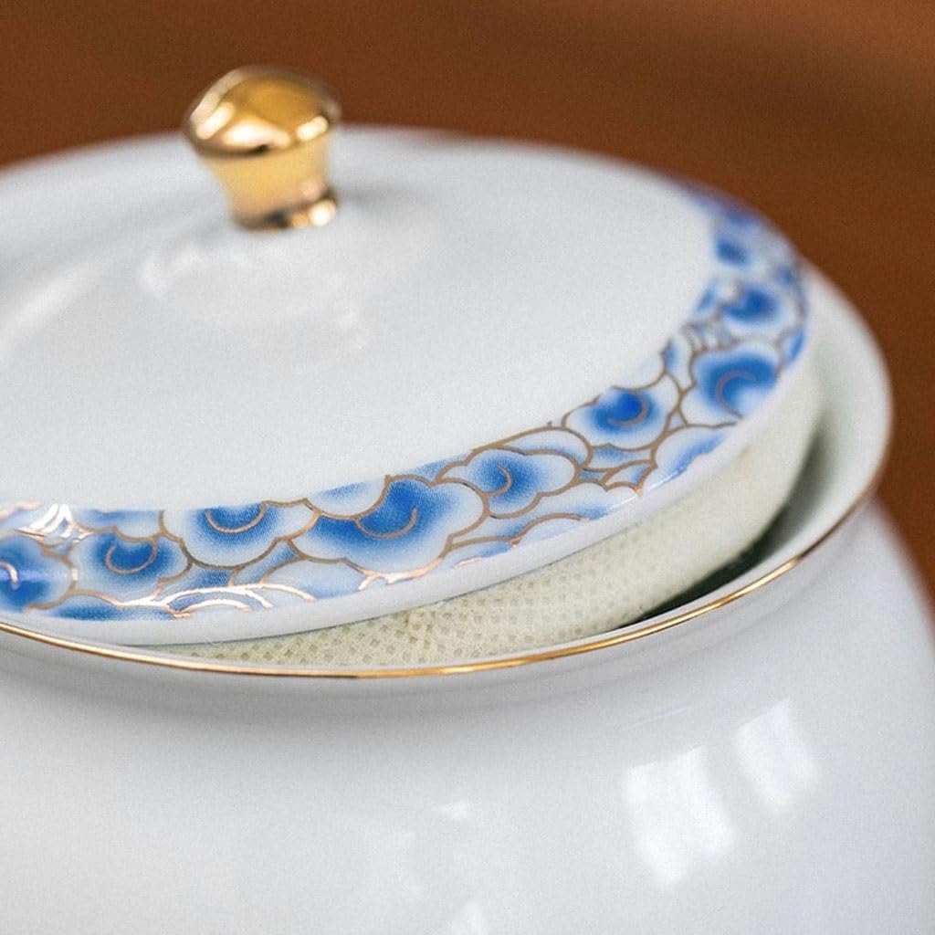 LYGSWDB Słoik na cukier Słoik na herbatę Zamknię słoik Ceramiczny pojemnik na herbatę Pu'er Słoik na herbatę Domowa stodoła na herbatę do serwowania mielonej kawy, herbaty, cukru, soli i innych