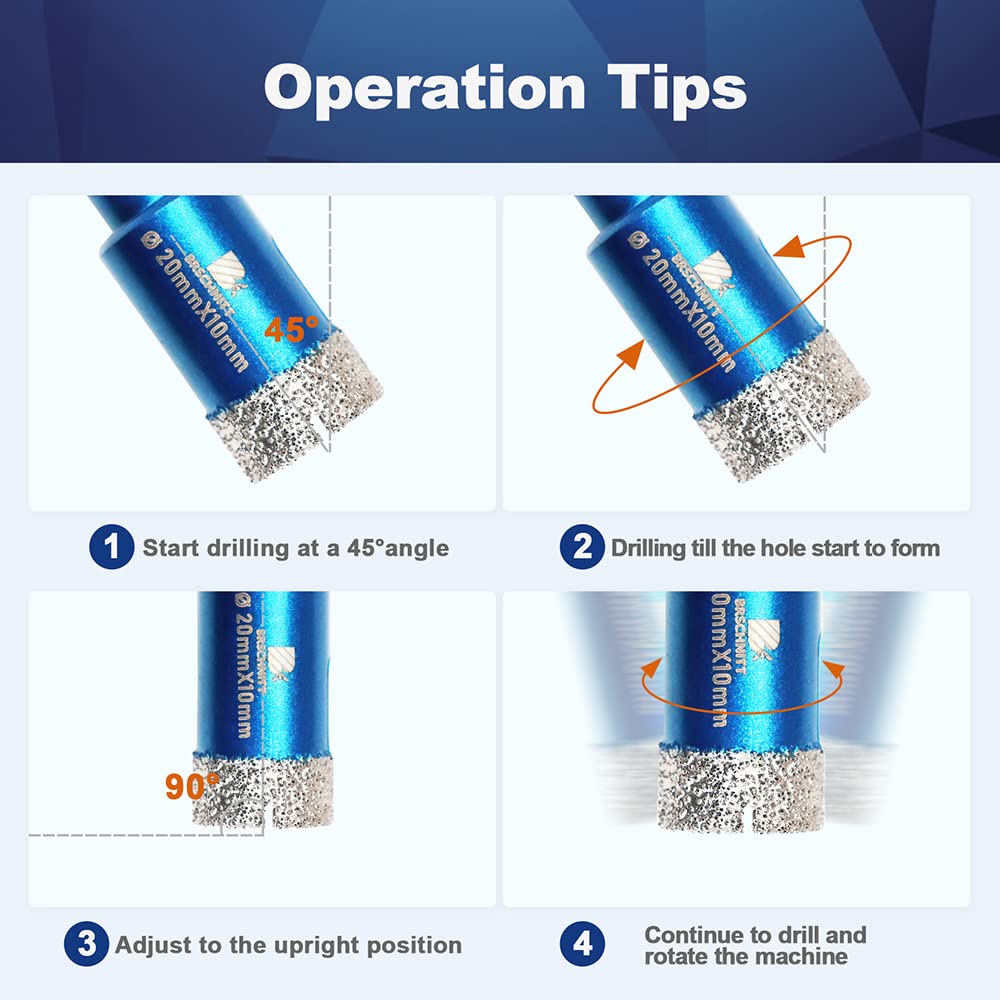 Diamond Core Drill Bits - Cut Tile, Stone & More -5