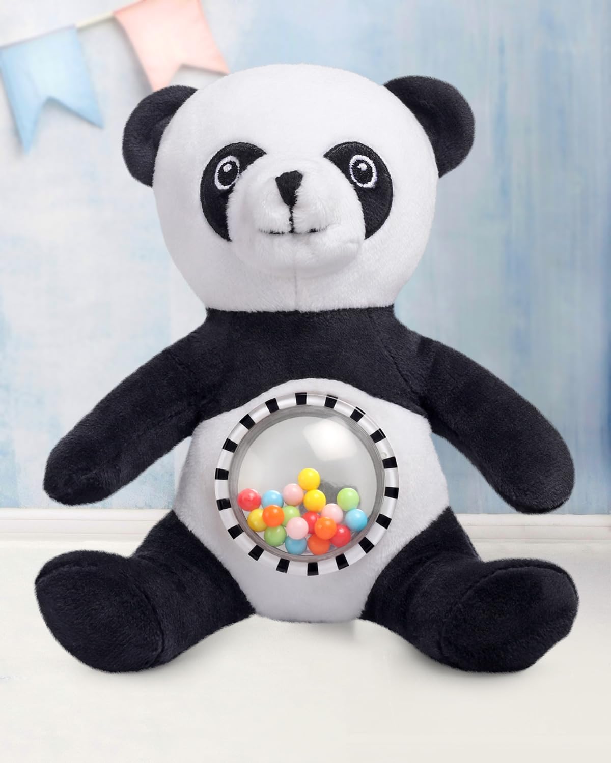 Bonfino Plush Panda Rattle Toy| Non Toxic Rattle for Baby |Soft Animal Rattle for New Born Baby| Development Toy for Infants 0 to 24 Months | Sound Toys for Babies |Best Birthday Gift for Kids - Black (B0CYHJPHMW) Amazon Price History, Amazon Price Tracker