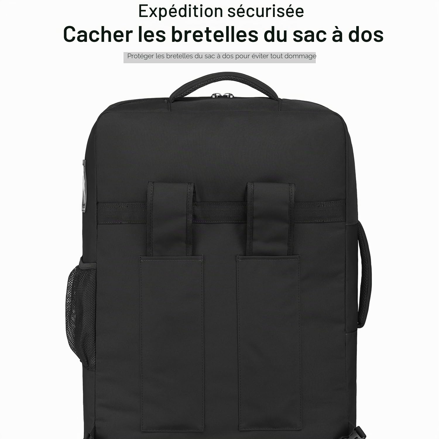 TUGUAN Sac de Voyage pour Siège Auto pour Avion avec Roues Rotatives, Sacs de Siège Auto pour Bébé pour Voyage en Avion avec Fond Rigide, Grand Sac à Dos Rembourré pour Siège de Voiture, Noir
