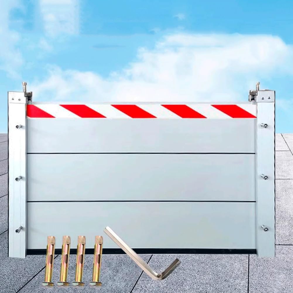 Barrière anti-inondation en aluminium anodisé 180x40cm haute performance