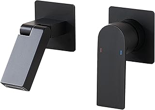 14 Walk In Shower Bathroom Ideas for a Modern Layout 45 Wall Mount Bathroom Faucet, Single Handle, 180° Foldable Spout Basin Fau...