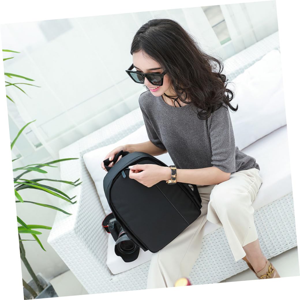 Zaino per Fotocamera DSLR Custodia Portaoggetti e Tasche Interne Borsa da Viaggio Resistente Agli Urti per Escursioni Spiaggia e Uso Quotidiano Supporto Laterale per Treppiede
