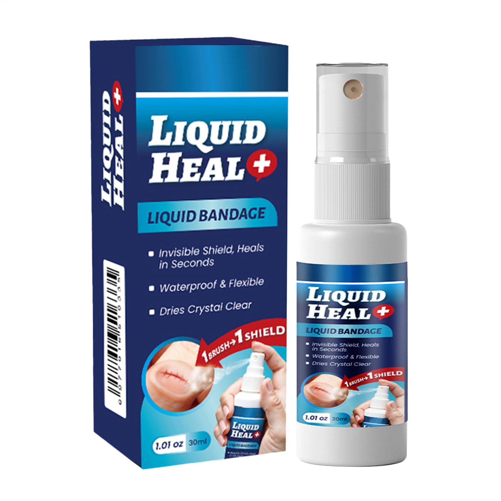 Vendaje líquido para la piel, spray impermeable para el cuidado de heridas, apósito adhesivo rápido para rasguños menores, cortes, rodillas, pies, protección de la piel, cuidado de la salud
