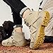 Hiking boots new choice, men's breathable hiking boots, anti-slip wear-resistant, durable soles, practical trend, fashion all hiking light trend work boots (Khaki,8)