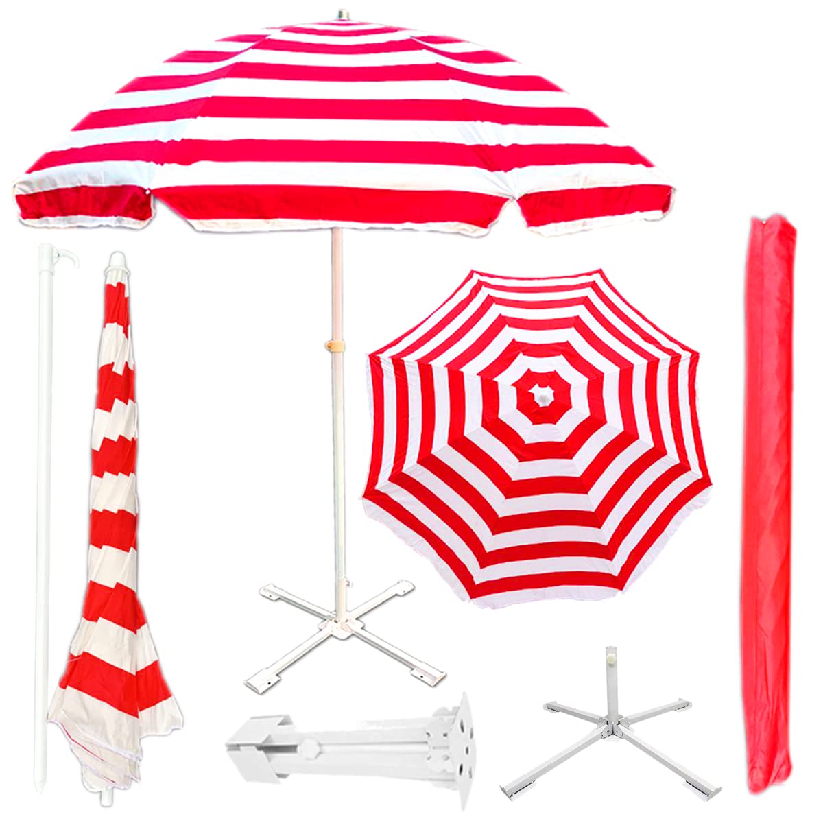 Big Size 7 Feet Cantilever Garden Umbrella Waterproof UV Protection Outdoor Patio Sun Shade with Stand-image-12