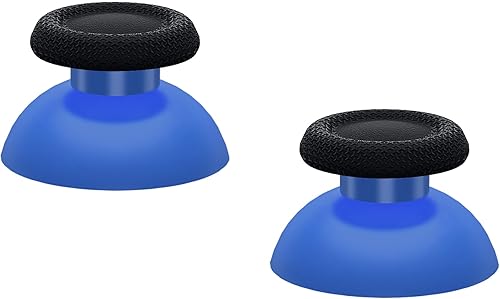 Miniatura 6 de eXtremeRate Palancas de repuesto azules y negras para controlador PS5, joystick analógico de doble color personalizado para controlador PS4 universal