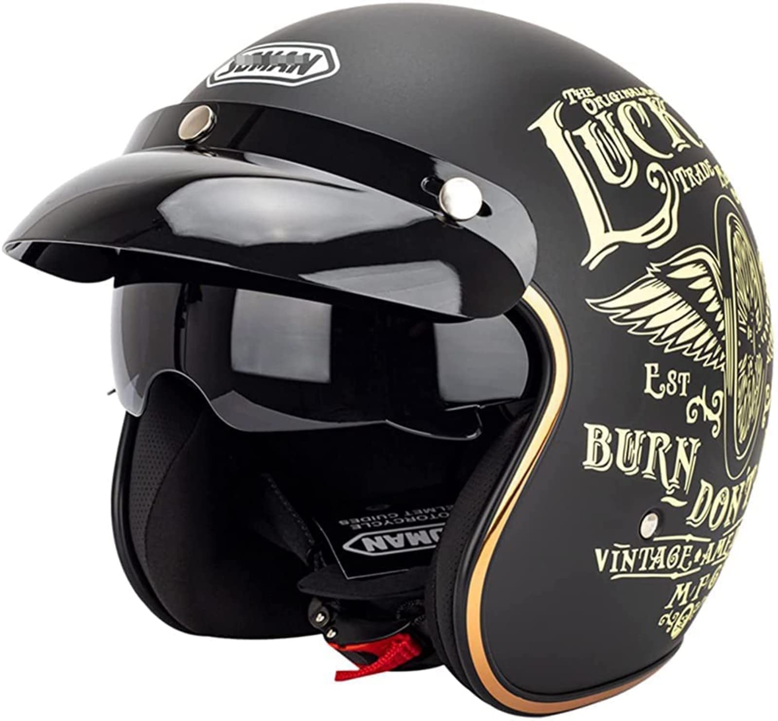 Casco De Moto Mujer Cascos De Moto Vintage DXDRT Casco Moto Open