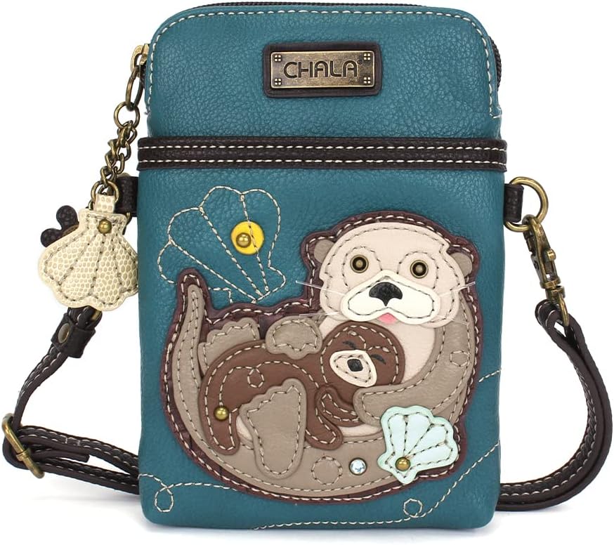 CHALA Ocean Collection Cell Phone Crossbody Purse-Women PU Leather/Canvas Multicolor Handbag with Adjustable Strap - Image 2