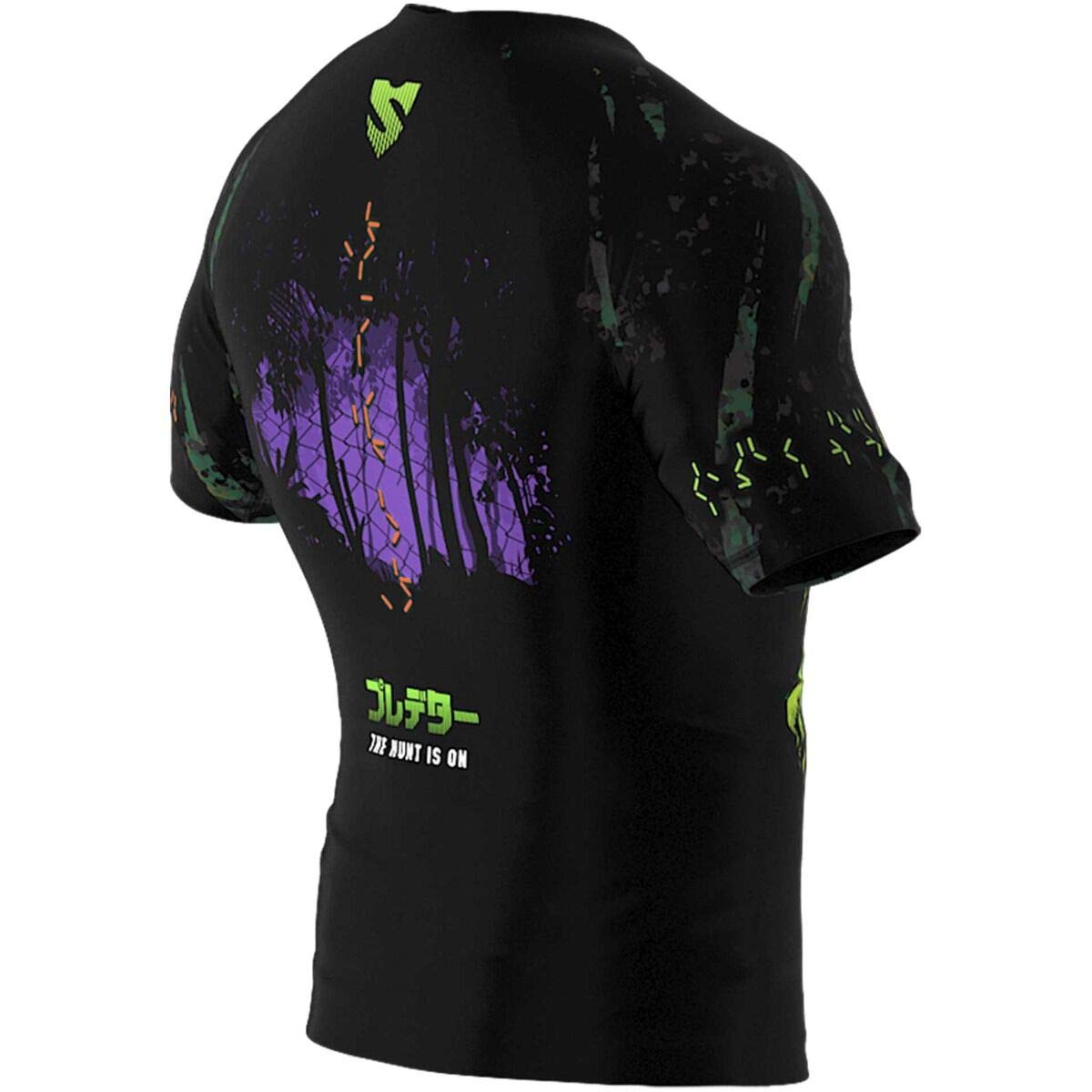 SMMASH Helion Rashguard Hombre Manga Corta para MMA, BJJ, K1