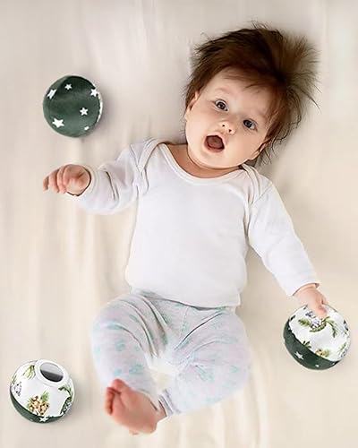 Miniatura 8 de Inserto infantil compatible con columpio Mamaroo de 4moms y asiento de coche infantil, incluye 3 bolas de repuesto, inserto reversible para columpio