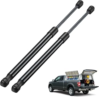 C16-15122 16 inch 25Lbs/110N Gas Struts Shocks Lift Support for Truck Camper Shell, Tailgate Assist, Car Hood and Hatch Lift, are Leer Camper Shell Window, Truck Topper, Set of 2
