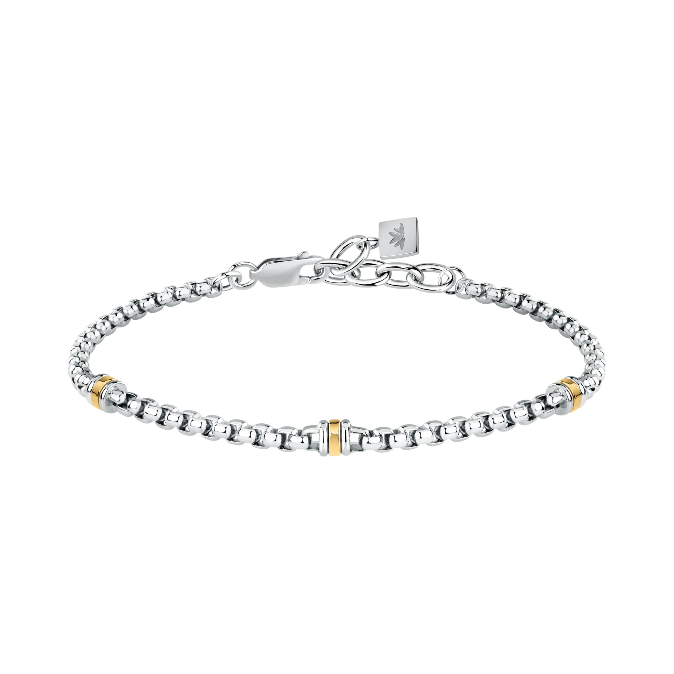 Morellato Bracciale Uomo in Acciaio, Oro 750%, Collezione Gold - SATM23