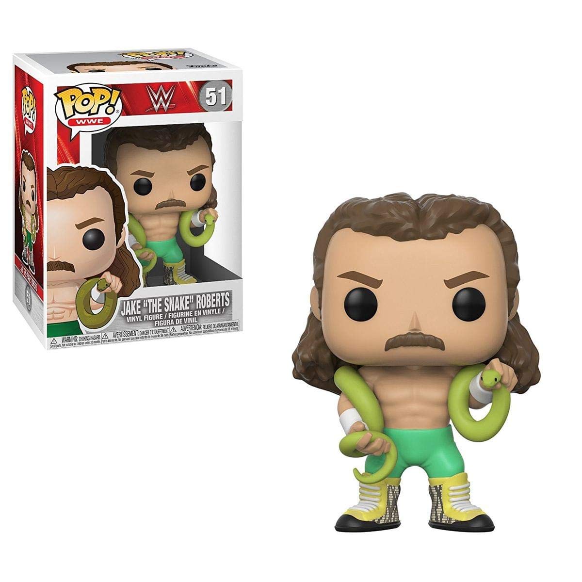 Pop WWE-Jake The Snake (Styles May Vary), Multicolor
