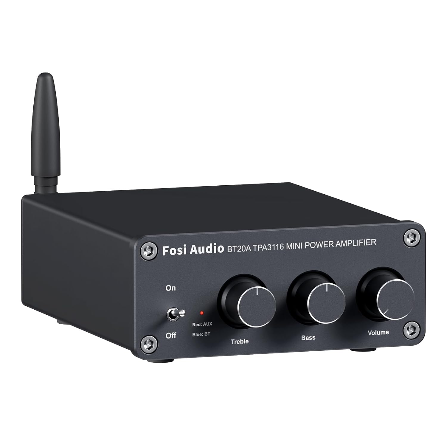 Fosi Audio BT20A Bluetooth Stereo Amplifier 2 Channel Home Audio Component Amplifiers for Passive Speakers Mini Class D