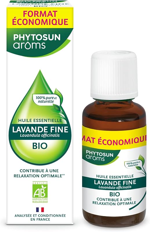 PHYTOSUN AROMS - Huile Essentielle Lavande Fine Bio - HEBBD - 100% Pure & Naturelle - Contribue à La