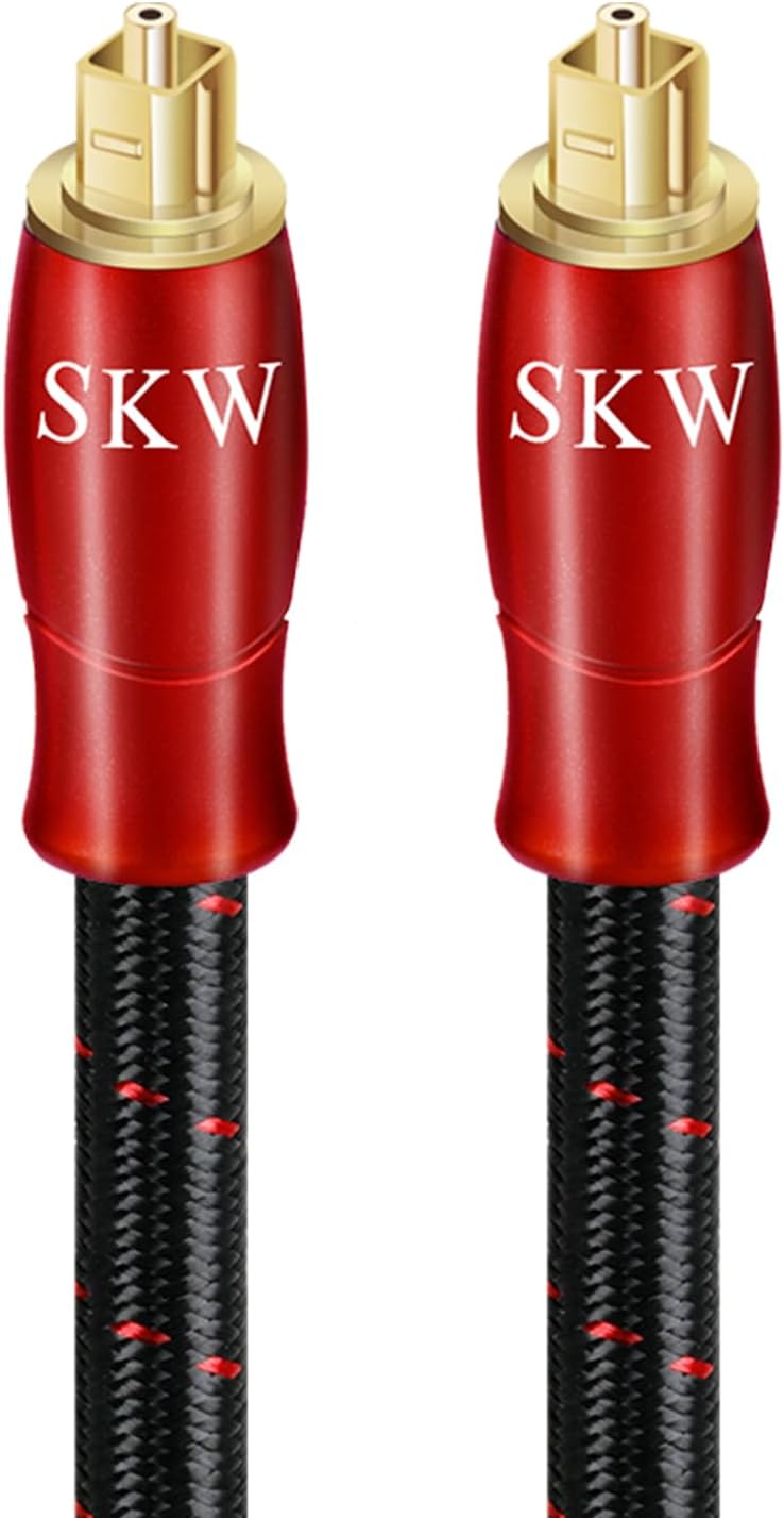 SKW Entry Level HC Series Digital Optical Audio Toslink to Toslink Cable 9.8ft/3M