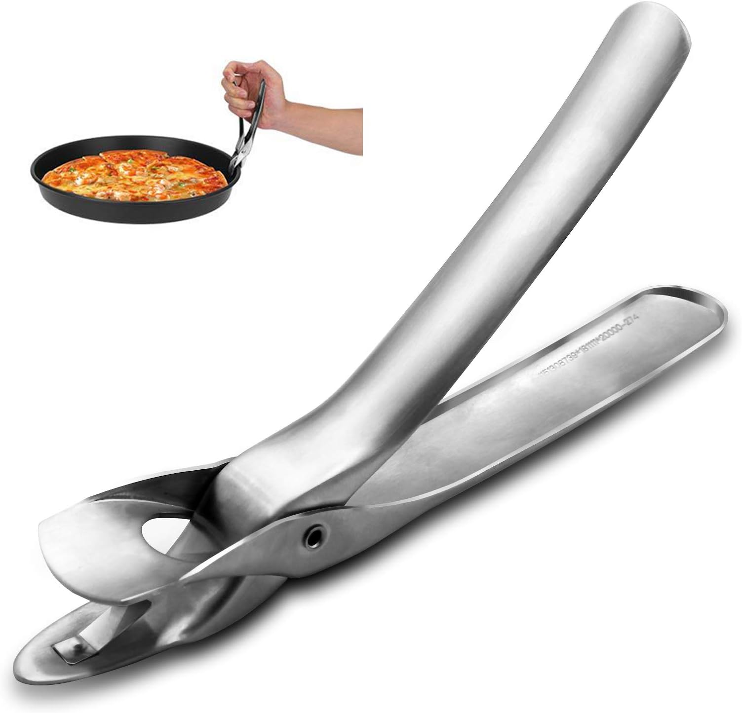 ChirRay 304 Stainless Steel Anti-scald Gripper Clips Heavy duty Handle Pot Retriever Plates Tongs Bowls Clamp Dishes Holder Hot Pot Microwave Oven Air Fryer Camping Tool