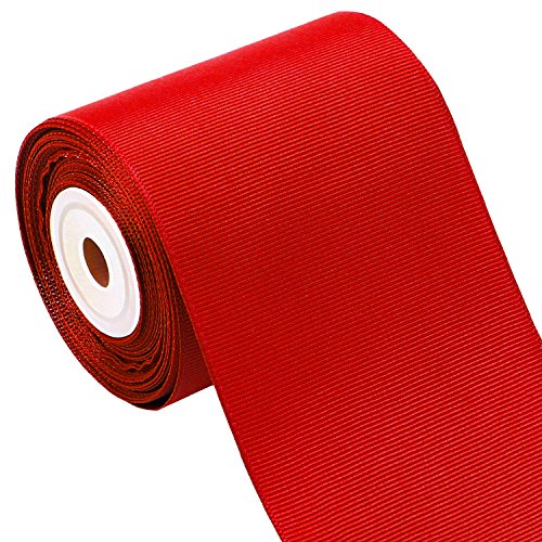 Laribbons 3 Inch Wide Solid Color Grosgrain Ribbon - 10 Yard/Spool (Red) #TOP20