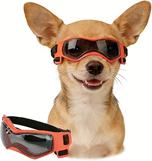 Enjoying Dog Glasses for Small Dogs, UV Protection Dog Sunglasses, Small Breed, Puppy Glasses for Driving, Windproof, Dust...