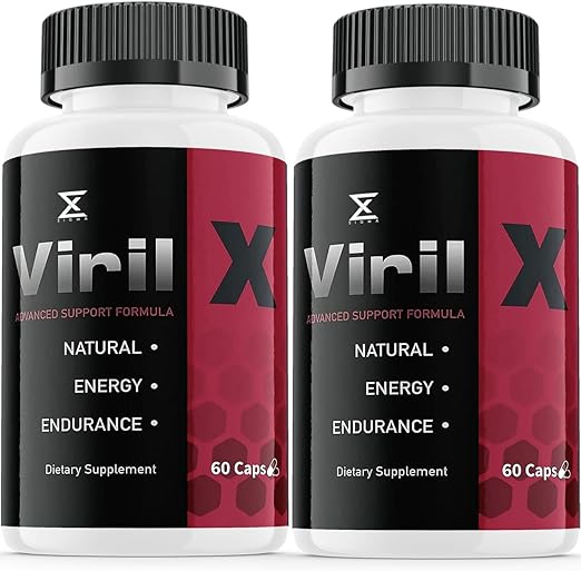 (2 Pack) Viril X Test Booster Pills, Virilx for Men, Virilxxl Viril Xxl