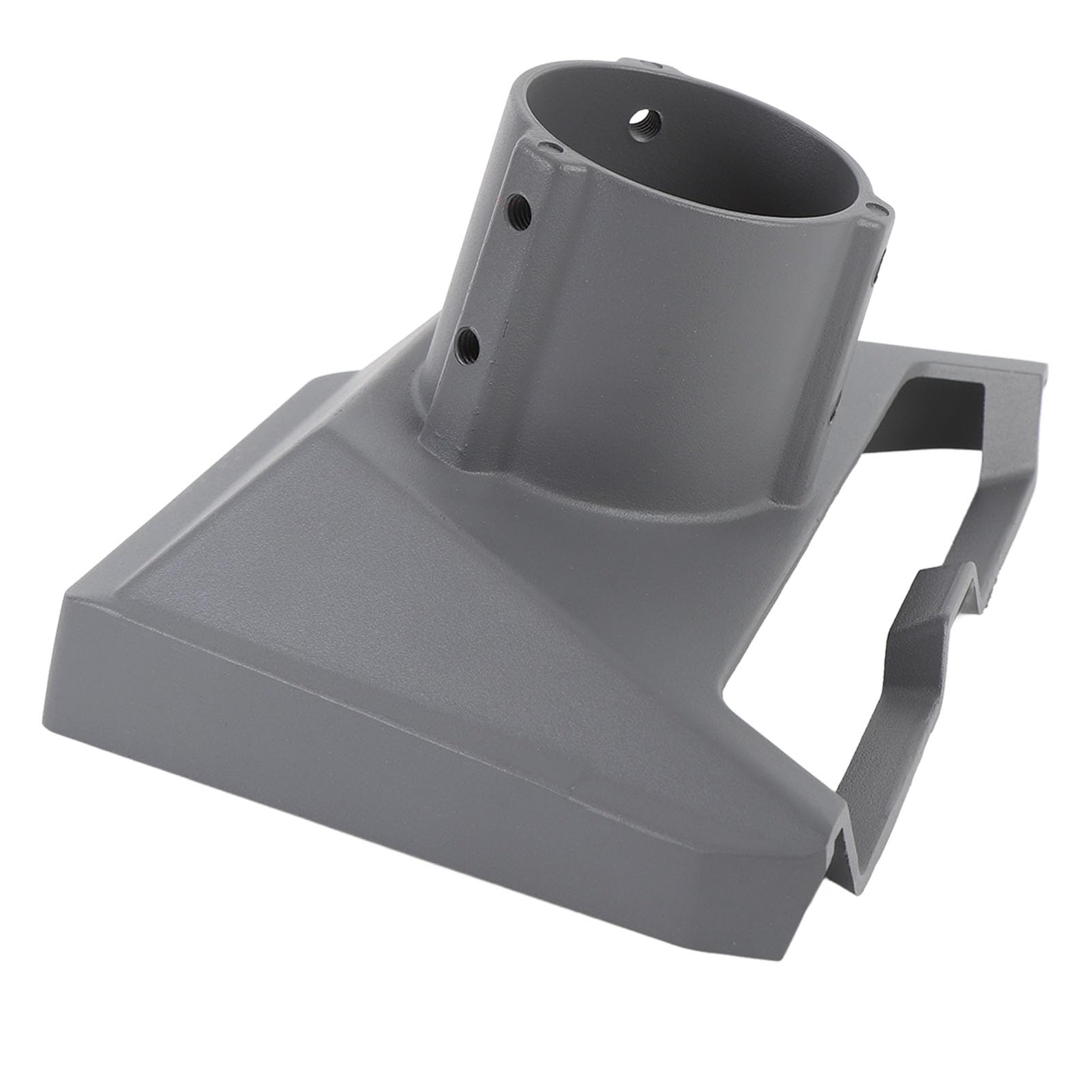 Adaptateur de Tuyau Satellite, Support de Montage Réglable en Alliage d'aluminium à Rotation à 360 Degrés, Support de Base Large avec Stable, Idéal pour Poteau de 2,1 Pouces (GRAY)