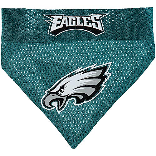 Pets First NFL DOG BANDANA - PHILADELPHIA EAGLES REVERSIBLE PET BANDANA. 2 Sided Sports Bandana with a PREMIUM Embroidery TEAM LOGO Large/X-Large. - 2 Sizes & 32 NFL Teams available PHL-3217-L-XL