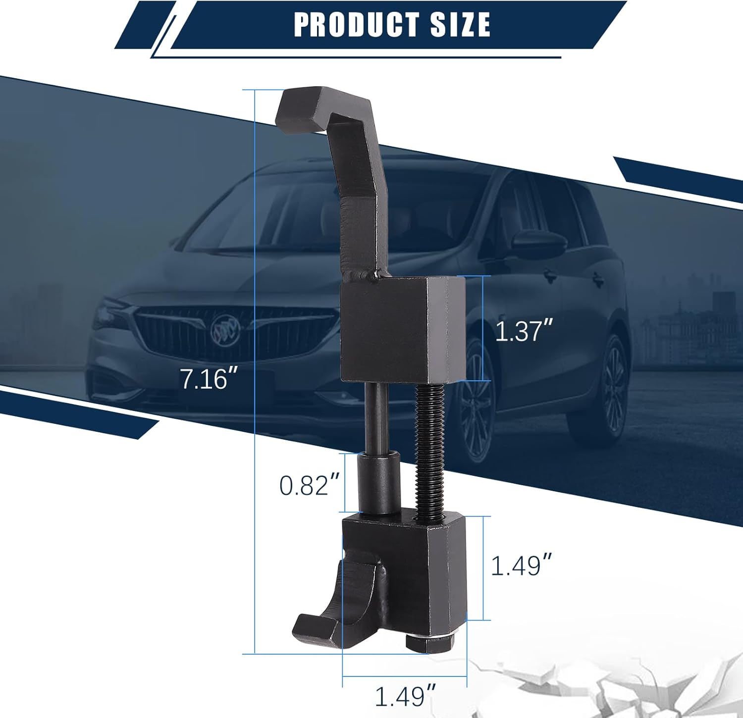 EN-48932 Belt Tension Compressor Tool, 5460 Heavy Duty Serpentine Belt Tensioner Tool for GM 2.4L Ecotec Engines, Compatible with Chevy Malibu, Impala, Buick Regal, Lacrosse