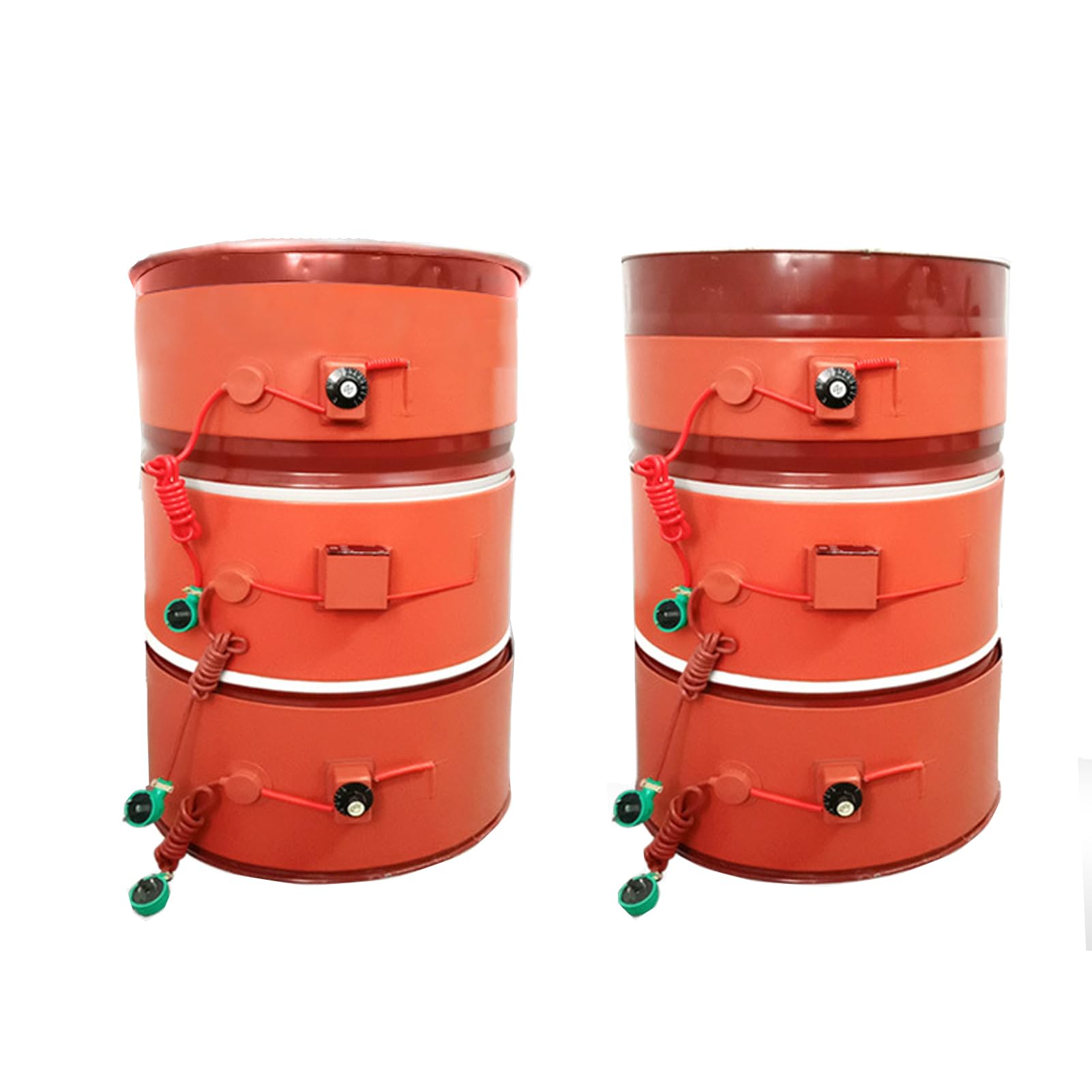 Fassheizer Metall Fassheizband 20L-200L Silikon Fassheizung mit Digitaler Temperaturregelung 5-55 Gallon Eimer Heizmantel fuer Oel Honig Frostschutz Waermer(Digital,200L 1740 * 250mm/3000W)