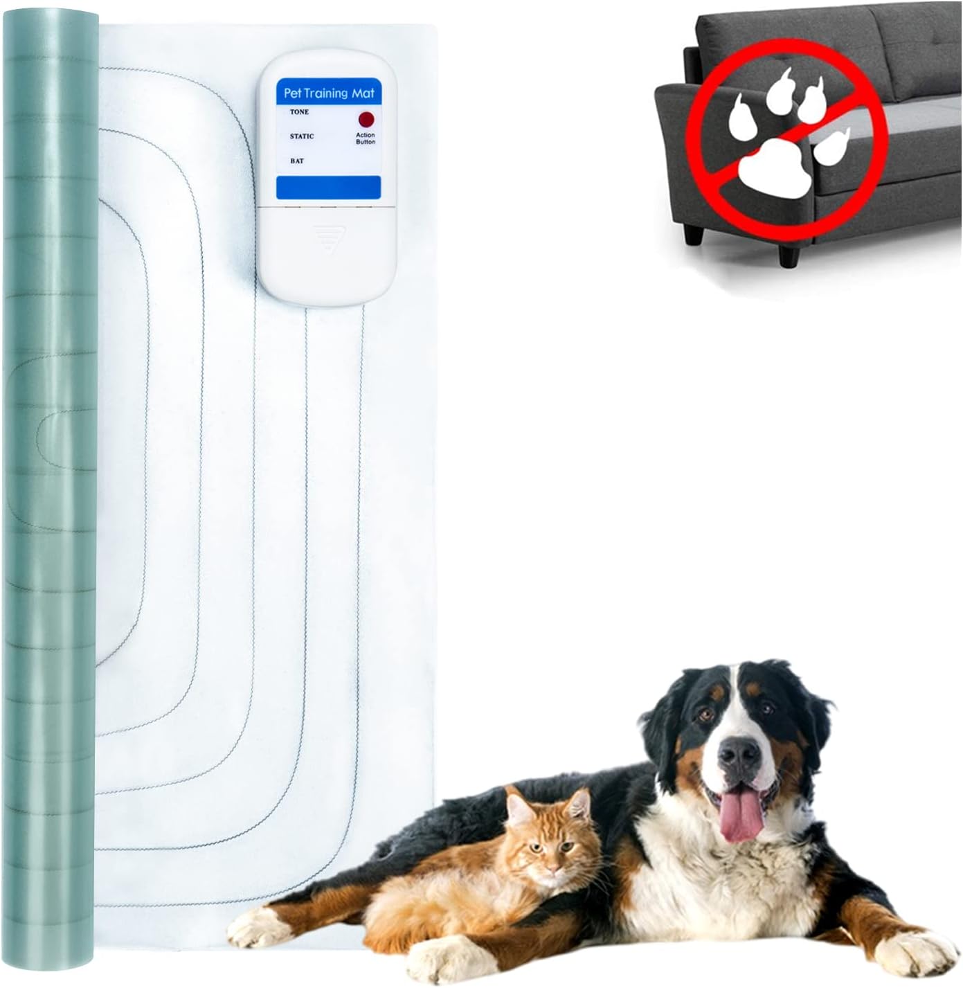 JSBH Scat Pet Mat 30 x 16inch Indoor Electronic Pet