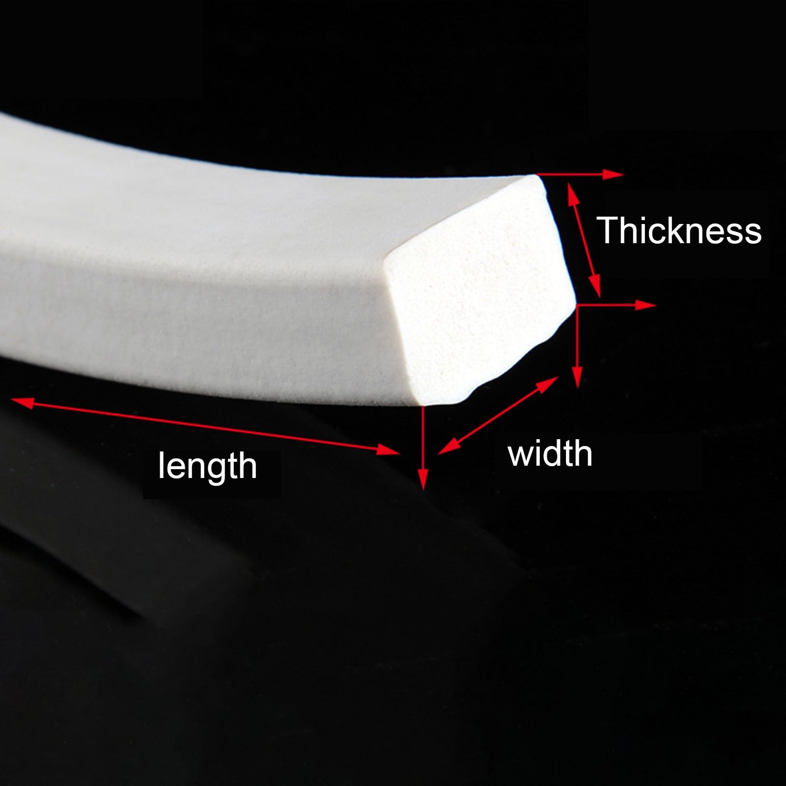 Guarnizione In Silicone Per Porte E Finestre – Nastro Schiumato Bianco, 2-10 M, Spessori Da 4 A 15 Mm, Anti Polvere E Isolante