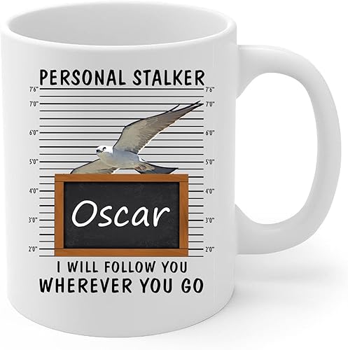 Miniatura 2 de Lovesout Personal Stalker I Will Follow You Mississippi - Taza de café con nombre personalizado, taza de cerámica blanca, 11 onzas