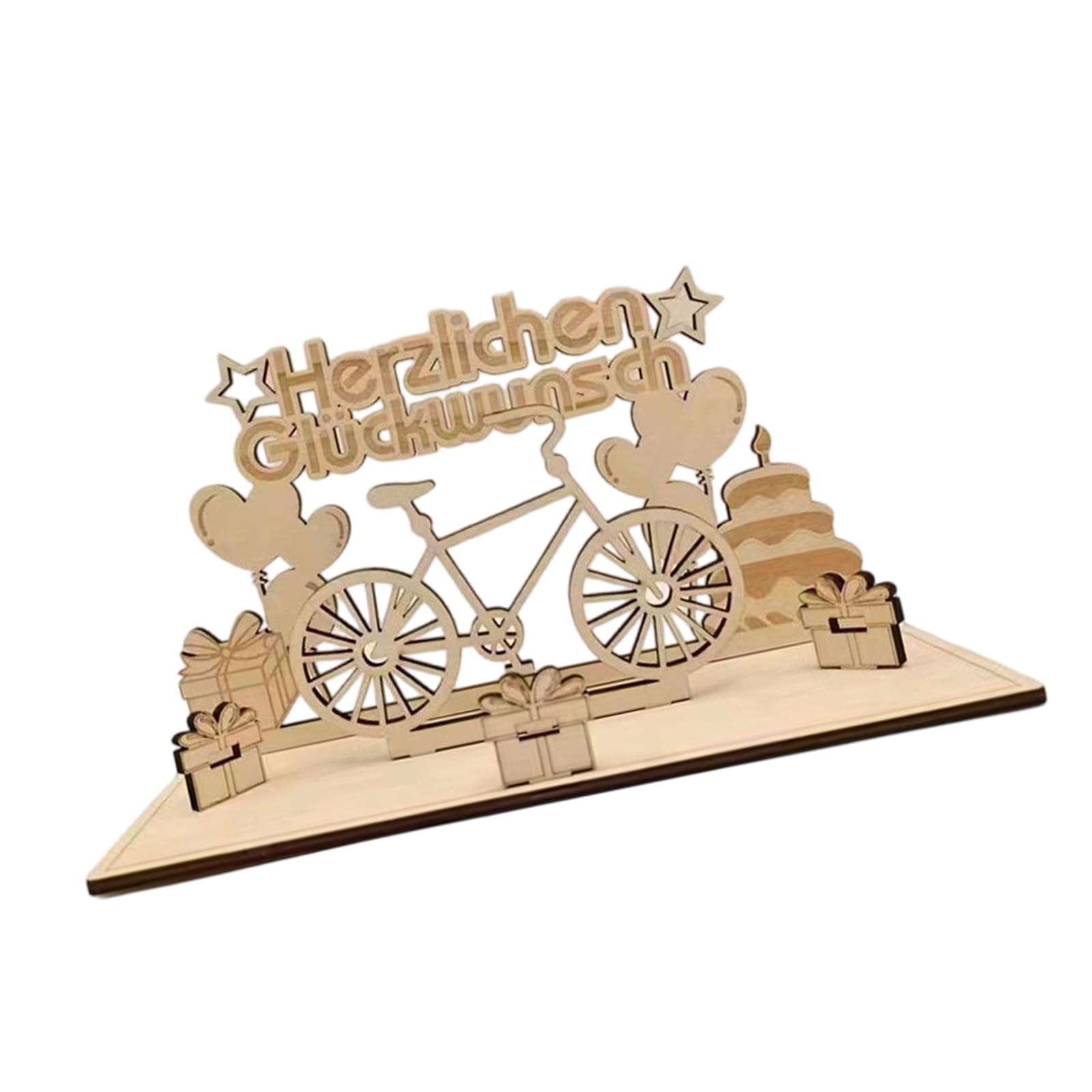 Xjdzineq User Friendly Wood Bicycles Decoration for Birthday Parties Creative Cyclists and Homes Decors Enthusiasts Creative Party Decors