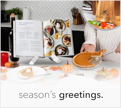 Willow & Croft 006 Recipe Holder. Cookbook Stand. Rustic Farmhouse Plate Display Stand thumb #1