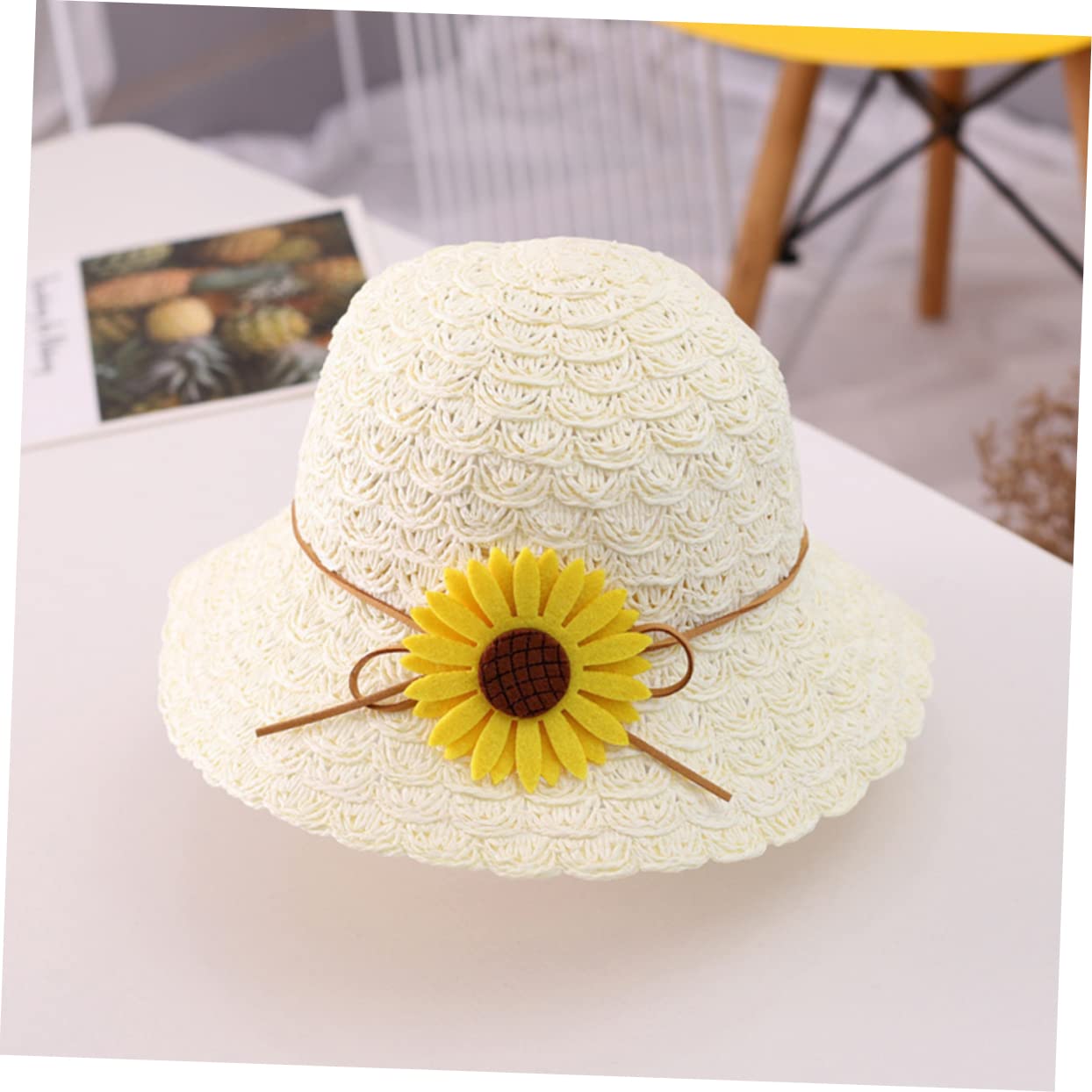 CALLARON Sombrero de Sol Infantil de con Protección UV y Bolsa de Playa Sombrero de Verano para Gorro de Playa y para Salidas al Aire y Actividades de Verano