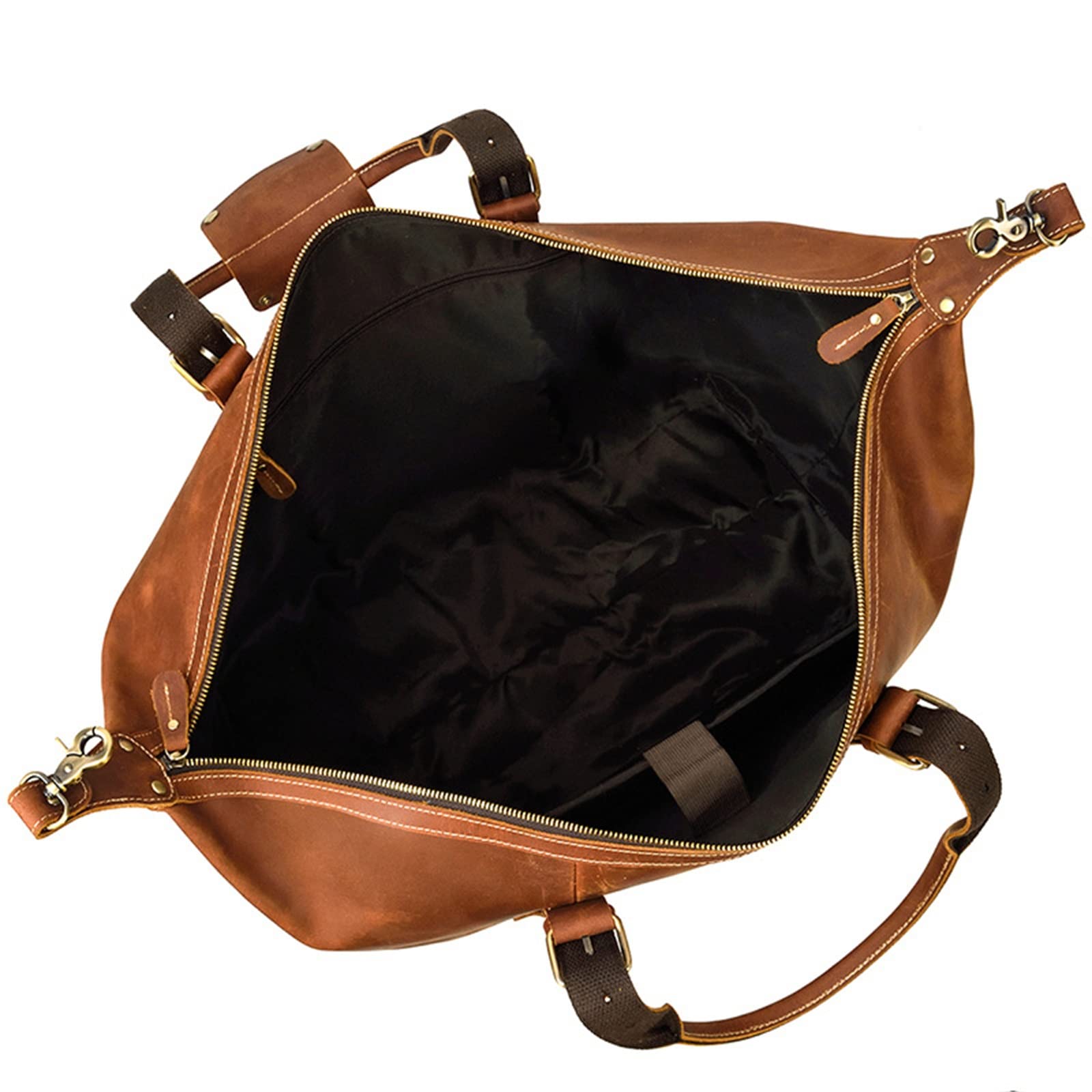 Bolso de Equipaje de Mano para Hombre Bolso de Viaje Cuero for Hombres Bolsas Equipaje Gran Capacidad Retro para Mujeres Hombres
