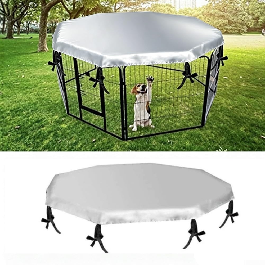 210D Oxford Pet Cage Cover Waterproof Dog Kennel Roof Outdoor Sun