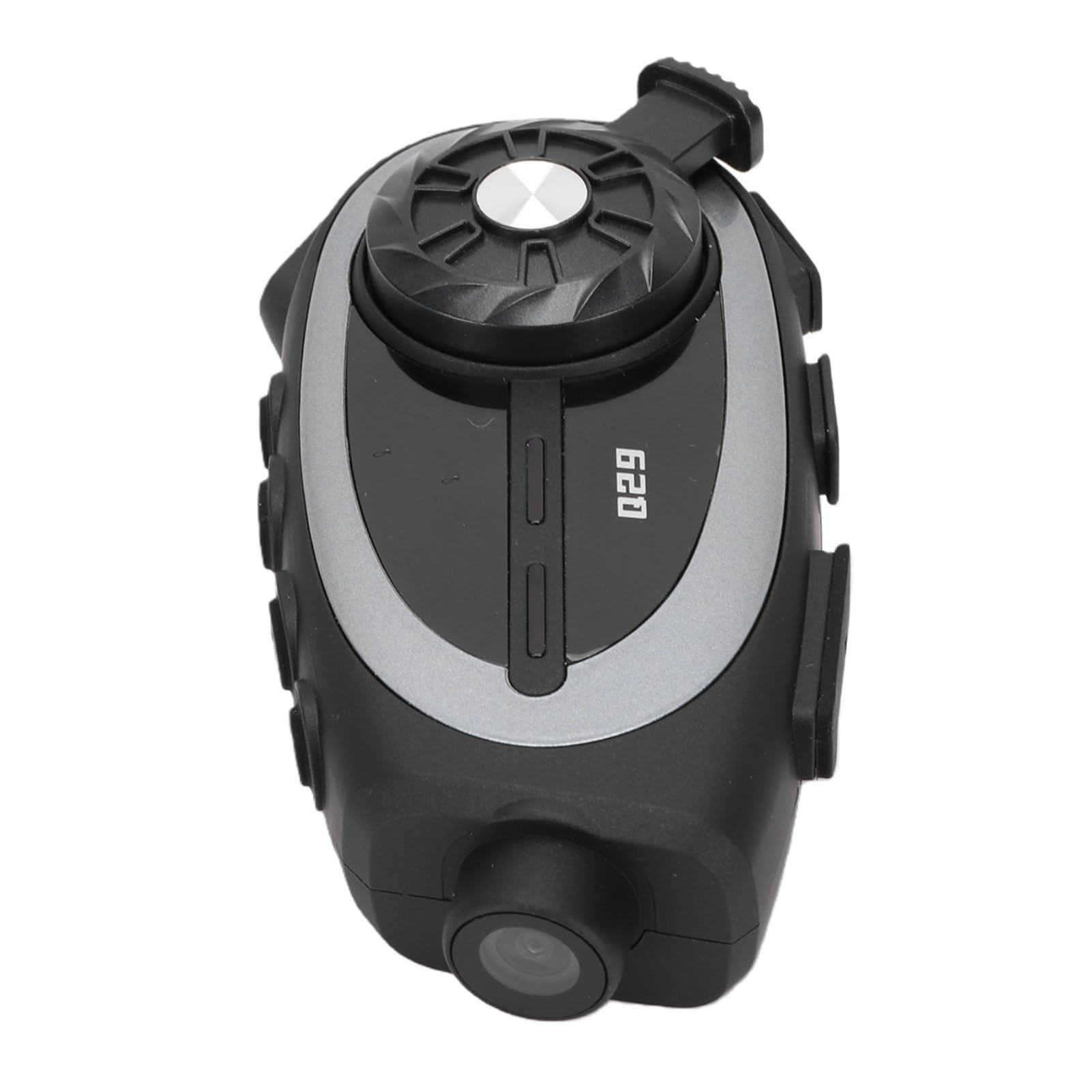 Auricolare Bluetooth per Casco con Fotocamera, Auricolare per Moto con Cancellazione del Rumore per Registrazione Ad Alta Definizione, Impermeabile IPX6, Ricarica Rapida di Tipo C
