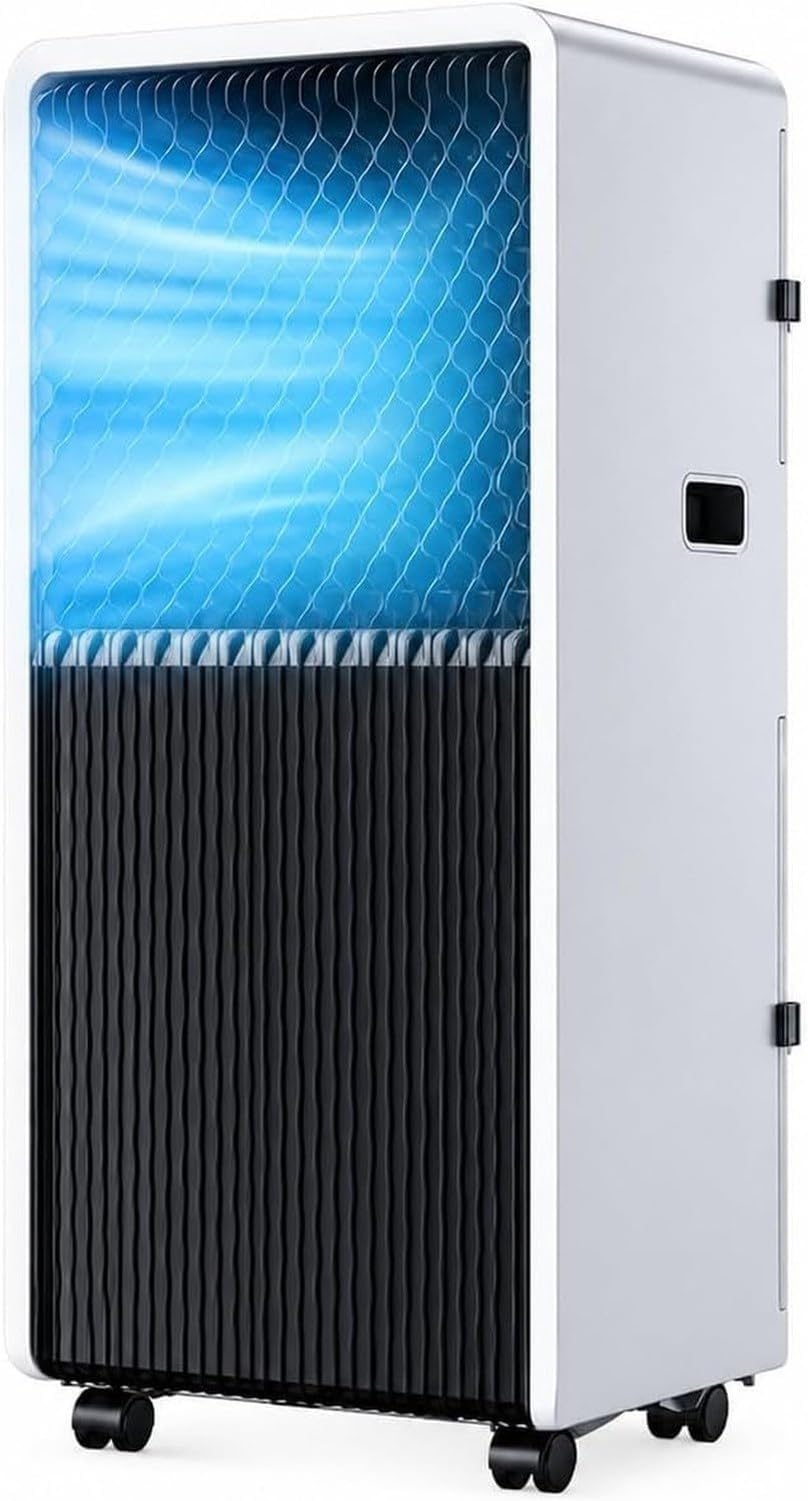 Aire Acondicionado Portátil 12000 BTU 3-en-1 Frio Calor Deshumidificador, Compresor Rapido, Funcionamiento Silencioso 50-60 dB, Temporizador, Facil Instalacion