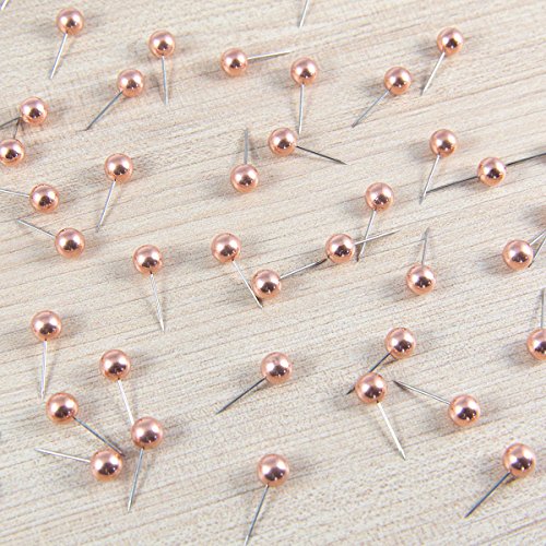 Vintage Bronze Push Pins - Bronze Copper Rose Gold Appearance, Beautiful Copper Map Push Pins #TOP1