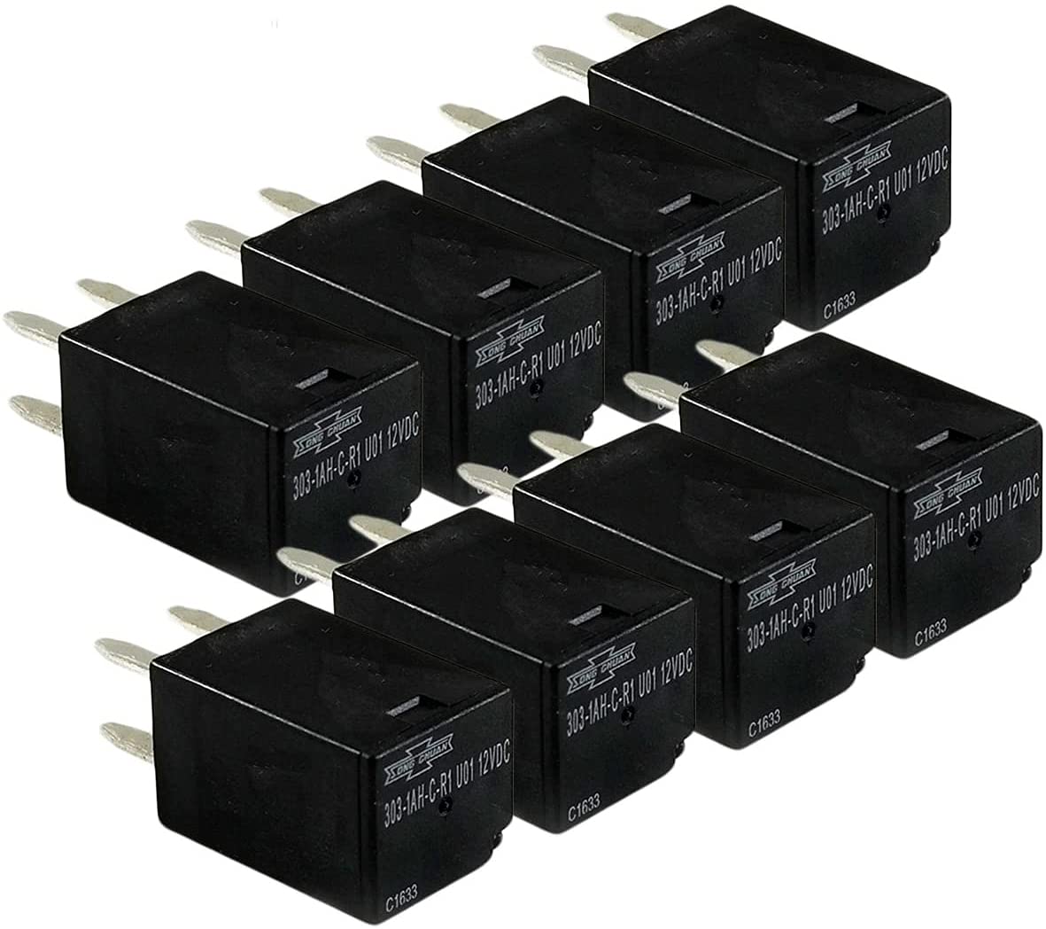 Produktbild von AUTO 24V Relais 303-1AH-C-R1 – 24 V DC, 20 A, 4 PIN – 5 Stück – Leistungsstarkes Quecksilberrelais Für Schaltanwendungen