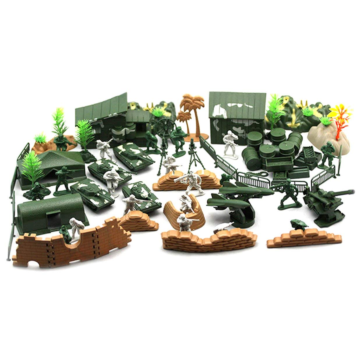 Buy MXECO 90PCS Plastic Model Playset Toy Soldiers Action Figures Army